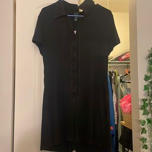 Black Wild Fable Button Up Play Suit